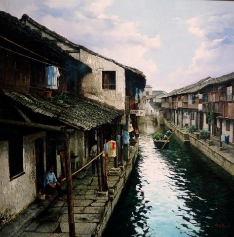 用画笔留住中国民俗文化的记忆——著名油画家闻世宏作品赏析