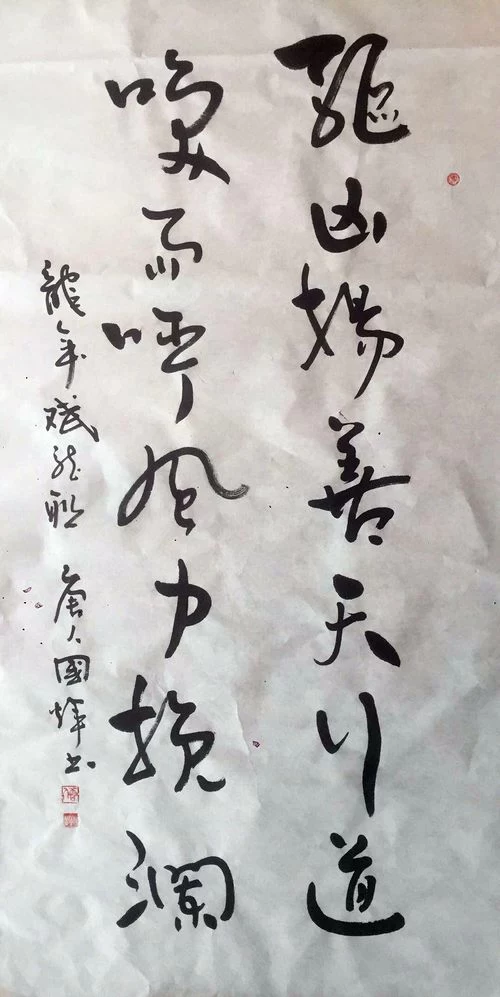 十二生肖生态书法和十二生肖对联获大众好评——著名生态书法家李国辉首创十二生肖书法和对联(图15)