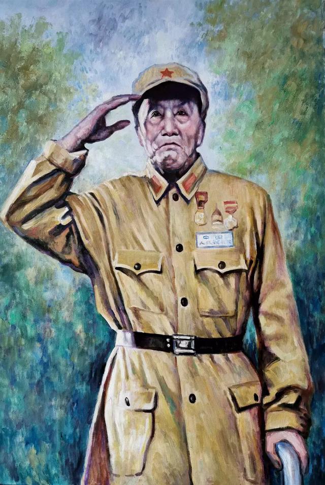 守初心、献爱心，全心全意为人民服务之印记——李强油画作品欣赏(图1)
