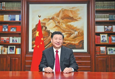 国家主席习近平发表二〇二〇年新年贺词(图1) 国家主席习近平发表二〇二〇年新年贺词(图1)
