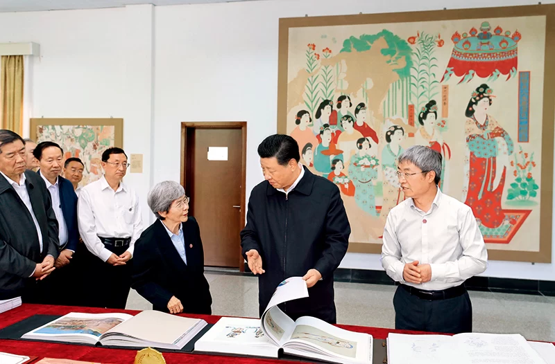 习近平:在敦煌研究院座谈时的讲话(图1) 习近平:在敦煌研究院座谈时的讲话(图1)