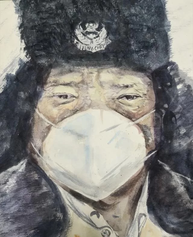 众志成城 抗击疫情丨中国美术家协会民族美术艺术委员会新疆美术家协会主题创作作品(十五)(图33) 众志成城 抗击疫情丨中国美术家协会民族美术艺术委员会新疆美术家协会主题创作作品(十五)(图33)