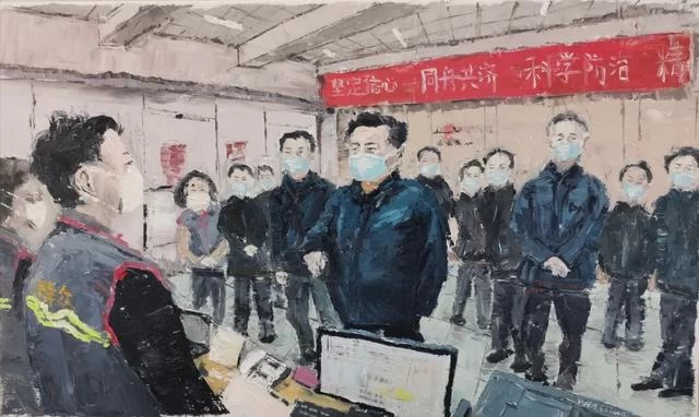 众志成城 抗击疫情丨中国美术家协会民族美术艺术委员会新疆美术家协会主题创作作品(十五)(图16) 众志成城 抗击疫情丨中国美术家协会民族美术艺术委员会新疆美术家协会主题创作作品(十五)(图16)