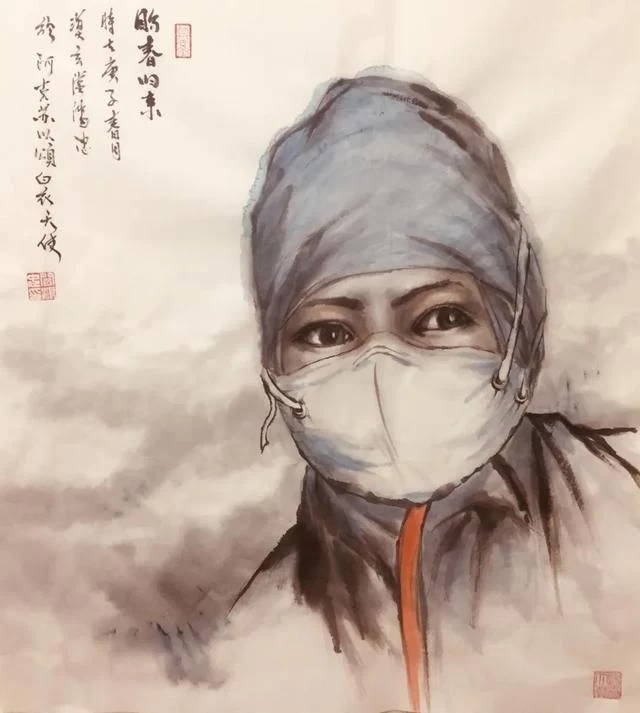 众志成城 抗击疫情丨中国美术家协会民族美术艺术委员会新疆美术家协会主题创作作品(十五)(图23) 众志成城 抗击疫情丨中国美术家协会民族美术艺术委员会新疆美术家协会主题创作作品(十五)(图23)