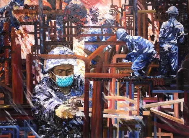 众志成城 抗击疫情丨中国美术家协会民族美术艺术委员会新疆美术家协会主题创作作品(十五)(图10) 众志成城 抗击疫情丨中国美术家协会民族美术艺术委员会新疆美术家协会主题创作作品(十五)(图10)