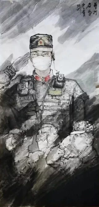 众志成城 抗击疫情丨中国美术家协会民族美术艺术委员会新疆美术家协会主题创作作品(十五)(图26) 众志成城 抗击疫情丨中国美术家协会民族美术艺术委员会新疆美术家协会主题创作作品(十五)(图26)