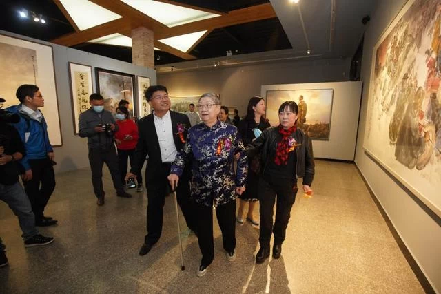 “纪念中国人民志愿军抗美援朝出国作战70周年中朝艺术家交流展”在京举办(图2)