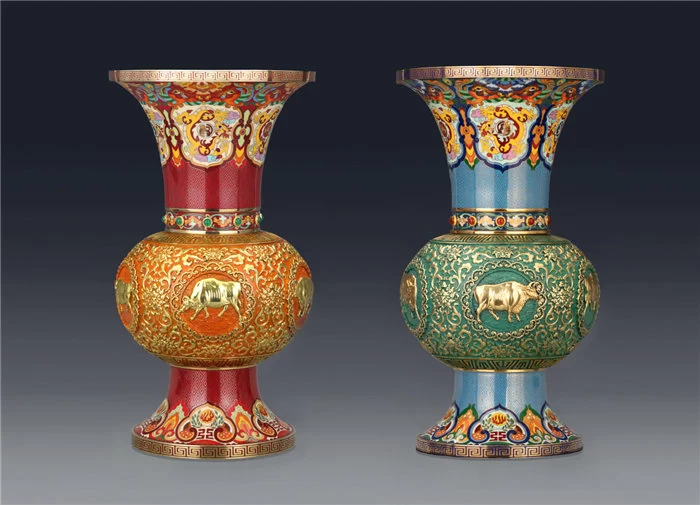 “铜道·钟仁”国际艺术展启幕，跨界景泰蓝《五牛中国尊》在京首发(图6)