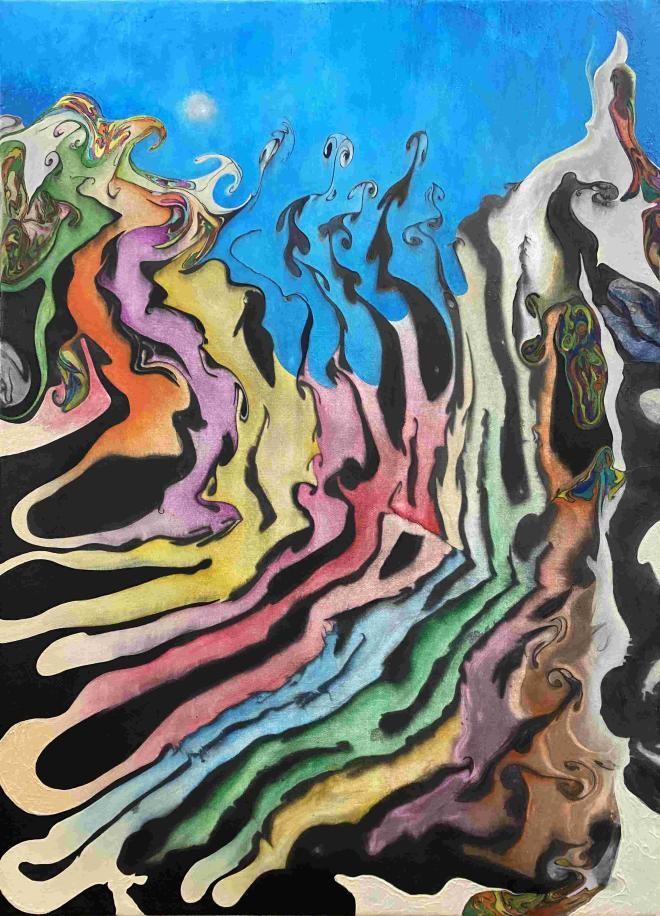 “一束光”清华大学美术学院博士生苏德格日勒绘画作品展举办(图10)