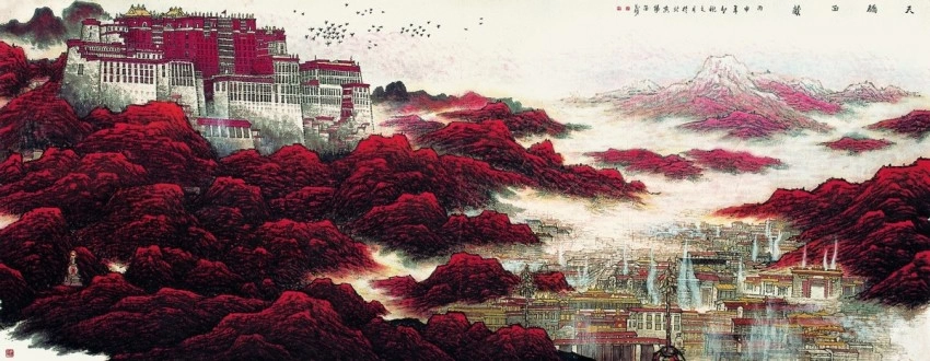 庆祝建党104周年——杨留义城市山水画作品展在京举办(图4) 庆祝建党104周年——杨留义城市山水画作品展在京举办(图4)