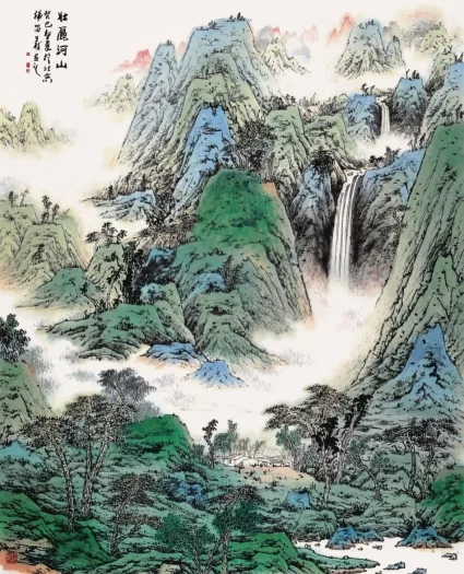 庆祝建党104周年——杨留义城市山水画作品展在京举办(图10) 庆祝建党104周年——杨留义城市山水画作品展在京举办(图10)