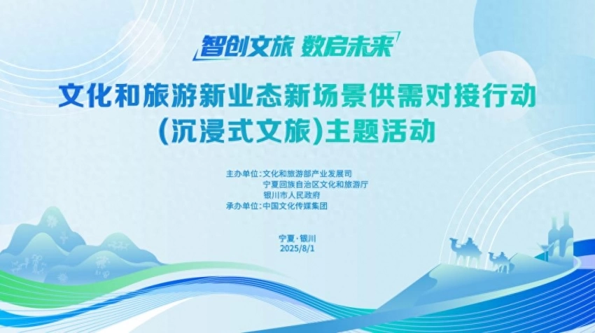 “智创文旅·数启未来”——文化和旅游新业态新场景供需对接行动(沉浸式文旅)主题活动在宁夏银川举办(图1) “智创文旅·数启未来”——文化和旅游新业态新场景供需对接行动(沉浸式文旅)主题活动在宁夏银川举办(图1)