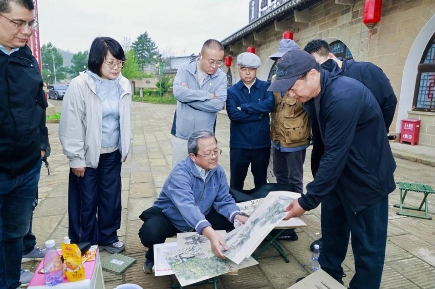走进甘泉石门 写生描摹乡土风华(图4) 走进甘泉石门 写生描摹乡土风华(图4)