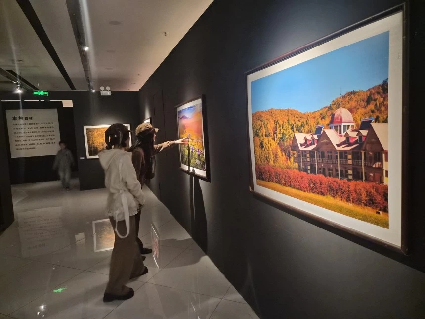 秋韵染林海 光影赴冰城——“大美伊春·魅力丰林”四季风光摄影展哈尔滨站启幕(图2) 秋韵染林海 光影赴冰城——“大美伊春·魅力丰林”四季风光摄影展哈尔滨站启幕(图2)