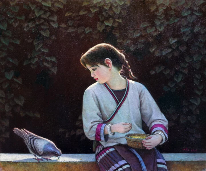 中国当代油画名家冼小前作品回顾展在邕举办(图7)