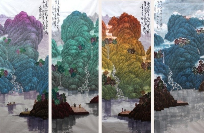 观色彩世界，绘色彩人生——著名画家陈宝元开拓色彩山水(图2)