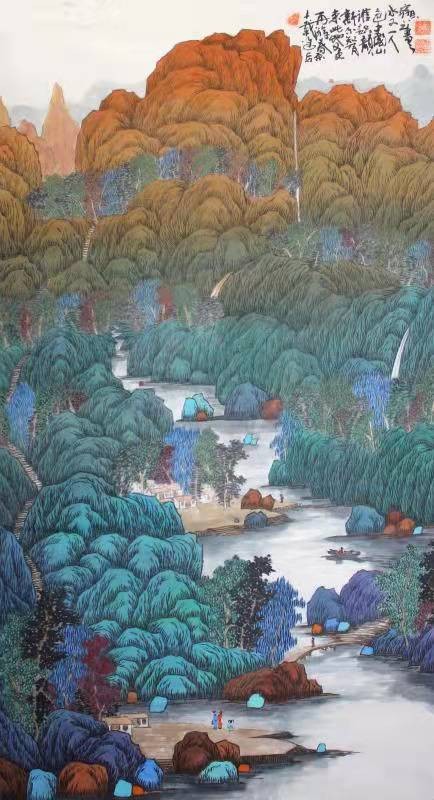 观色彩世界，绘色彩人生——著名画家陈宝元开拓色彩山水(图9)
